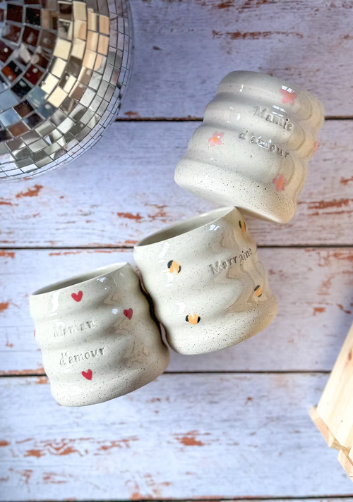 Géante tasse wavy personnalisable