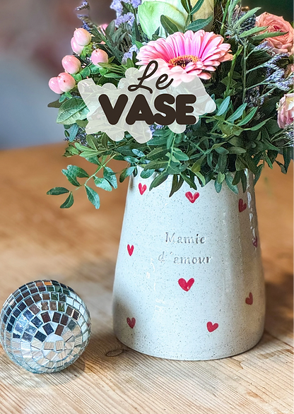 Vase droit à personnaliser