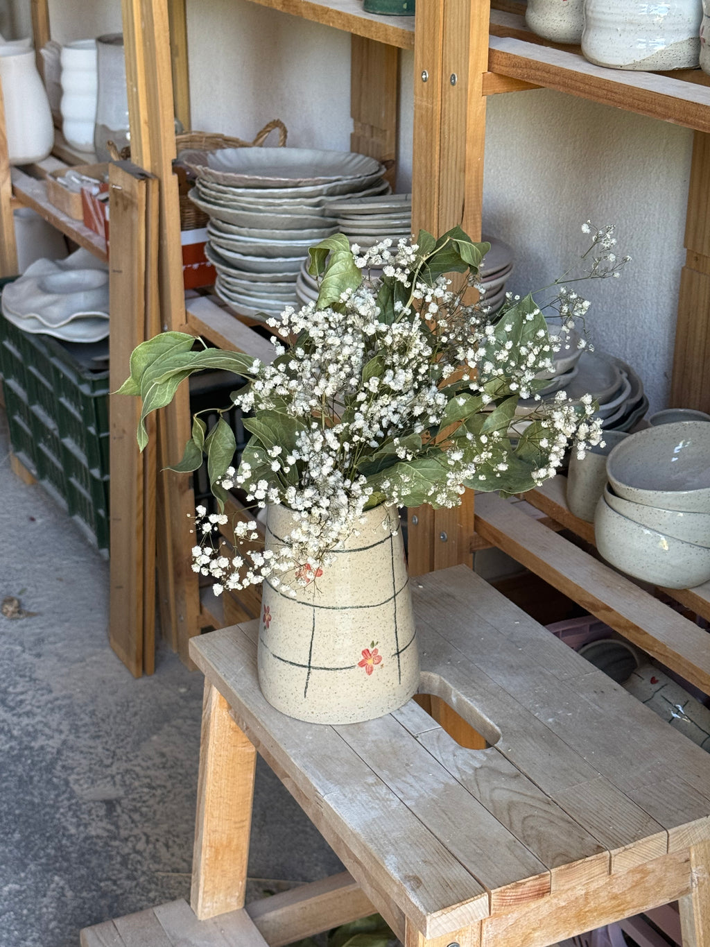 Vase à la montagne fleurs