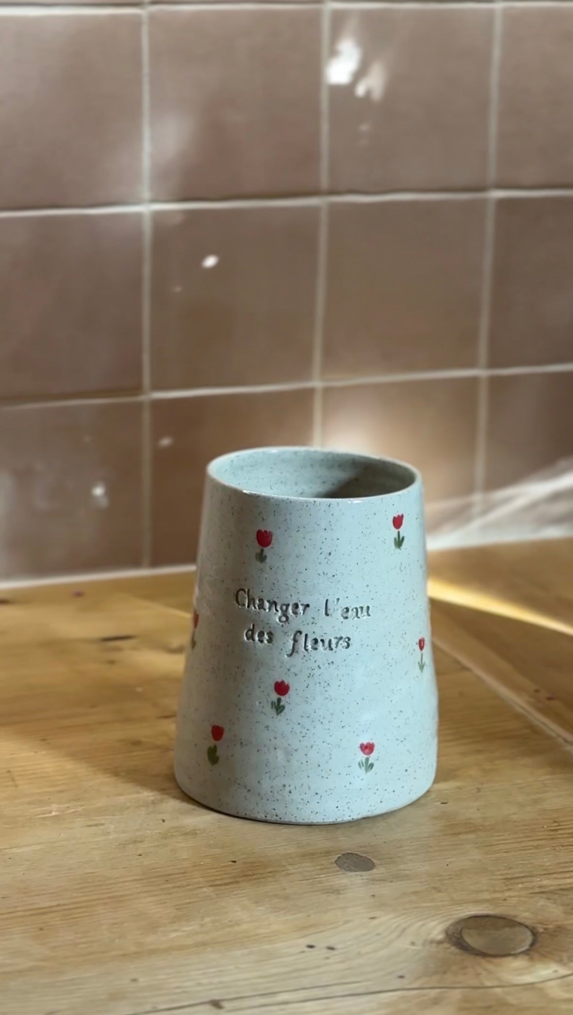 Vase droit à personnaliser