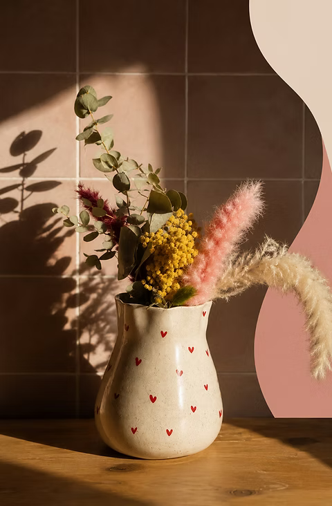 Vase plissée à personnaliser