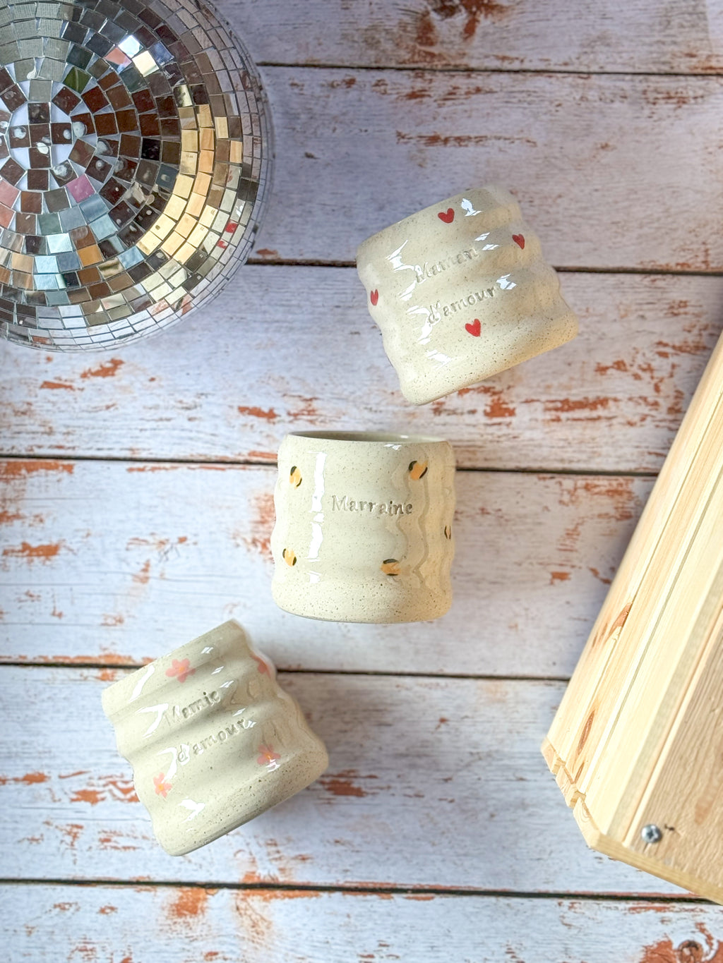 Géante tasse wavy personnalisable