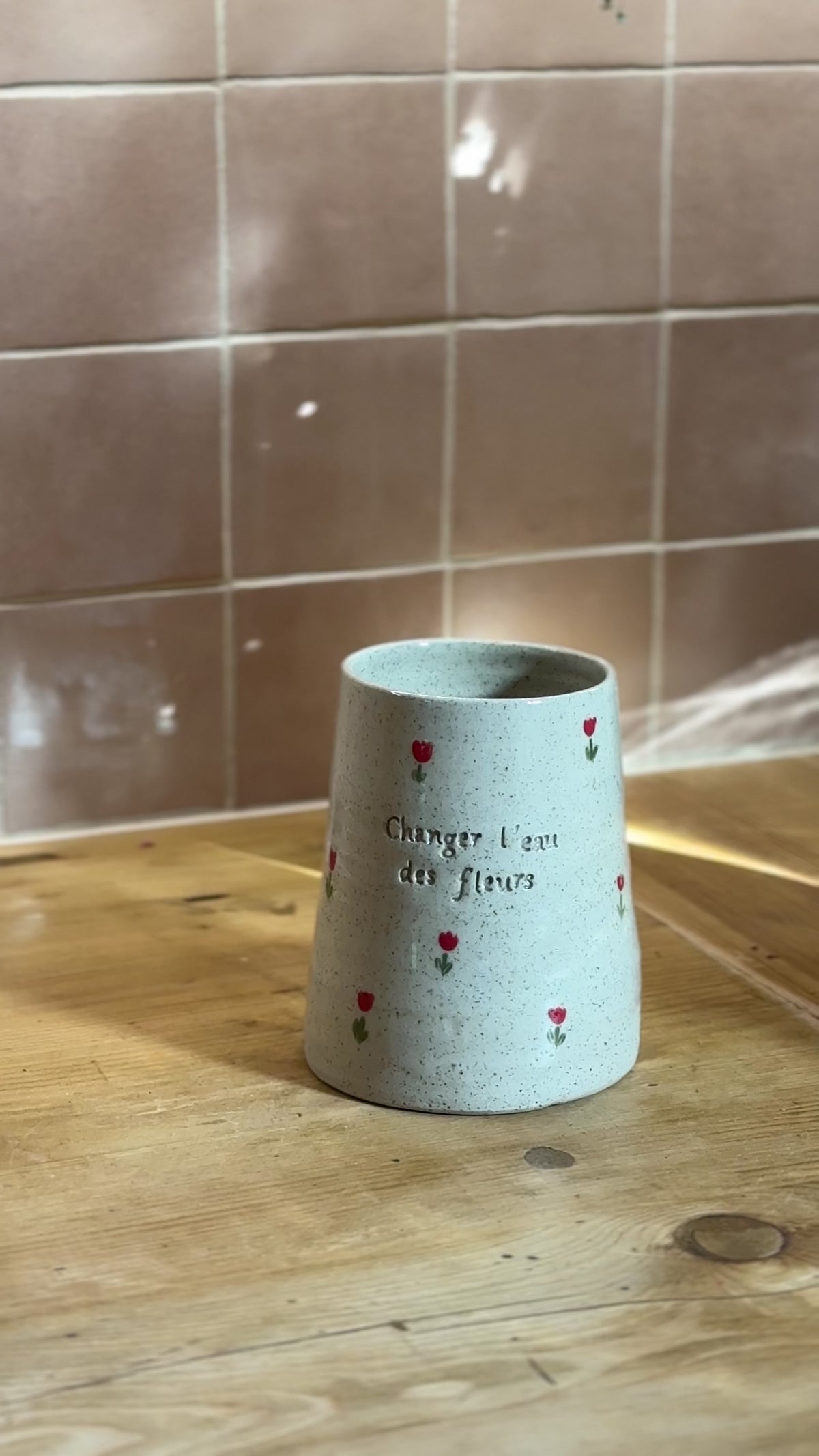 Vase droit à personnaliser